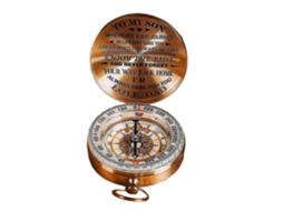Bússola de cobre, presente de Natal para filho, estilo vintage AQUAFORGE