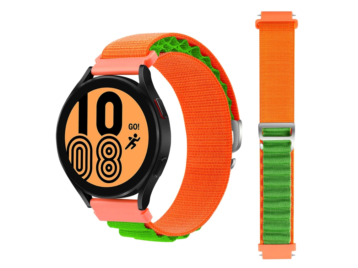 Bracelete Alpine G-Hook Ajustável Ticwatch Gth Laranja e Verde