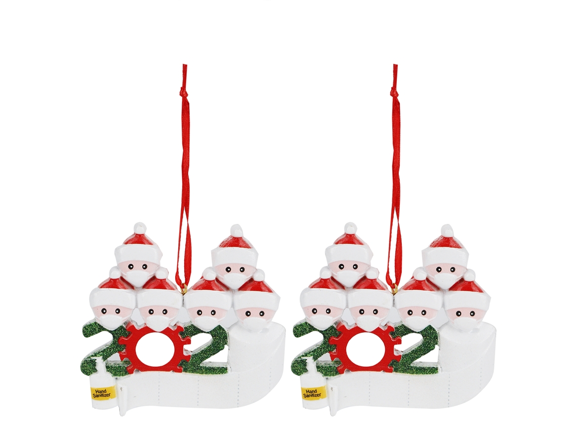 Laxiscreed Conjunto De 2 Pendentes De Natal Personalizados Com Nomes Para Decoração Natalícia
