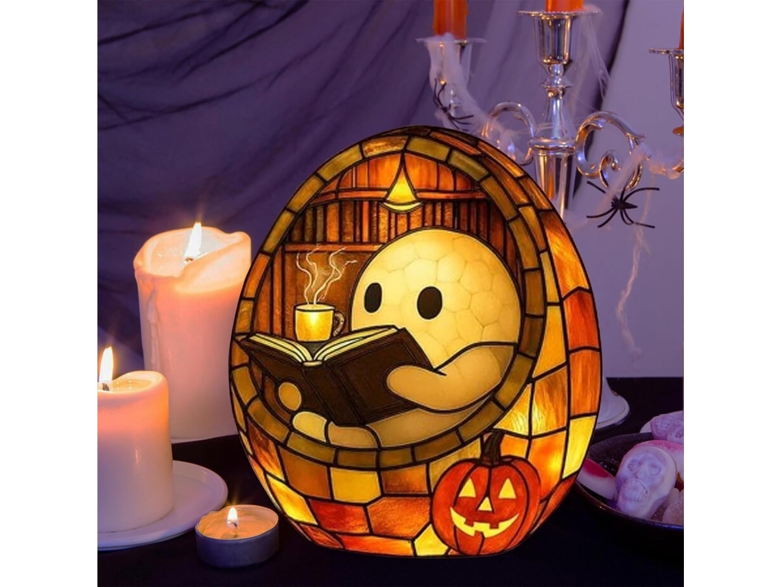 Luminária De Leitura Com Usb, Estilo Fantasma, Com Iluminação Suave Para Uma Atmosfera Única E Aconchegante Ideal Noites