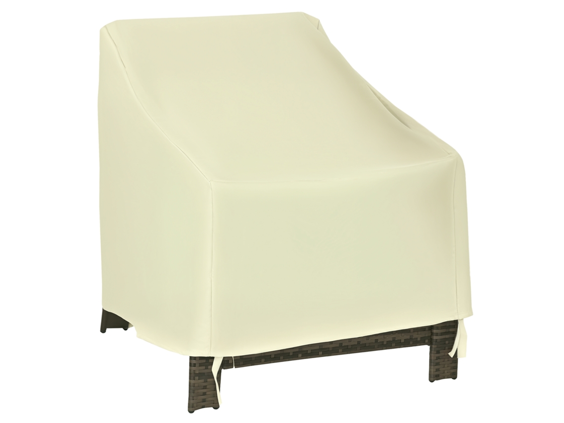 Capa Protetora para Móveis de Jardim, Impermeável, 600cm, Bege, 68x87x77cm | S/MARCA