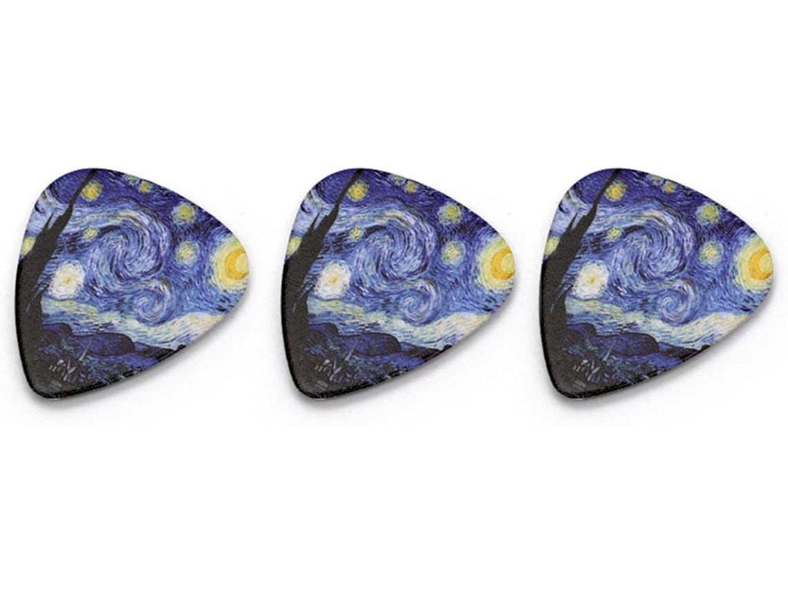 Conjunto De 3 Palhetas Triangulares Para Guitarra Com Cabo Ergonômico 71