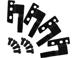 Kit adaptador para braço do limpador de para-brisa de carro em metal preto com fusíveis.