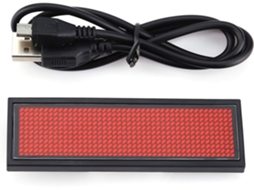 Painel De Led Vermelho Com Mensagens Rolantes Para Crachás De Identificação, Ideal Para Estações, Ae Gokoco