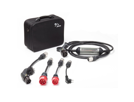 Cabo de Carregamento para Carros Juice Booster 2 Schuko Tipo 1/2 22kW 6/32A Preto (EL-JB2G2)
