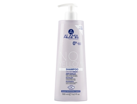 Shampoo Antiamarelo para Cabelos Loiros e Grisalhos, 500 ml Alama