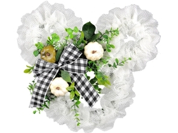 Guirlanda Artificial Com Laço Para Porta De Entrada, Ideal Para Fazenda, Jardim, Casamento, Festa