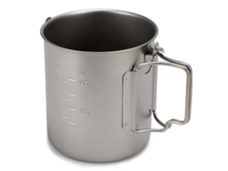 Copo de Titânio Ultraleve Portátil para Camping 300ml 750ml