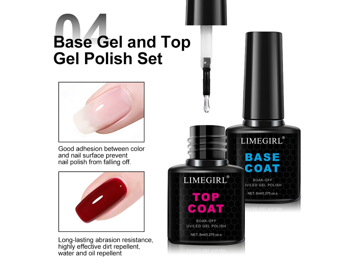 Novo Gel Funcional Para Unhas, Top Coat Sem Enxágue, Vidro Temperadohc001