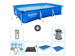 Bestway Piscina Bestway Steel Pro Retangular - 300x201x66 Cm - 7-peças S22245