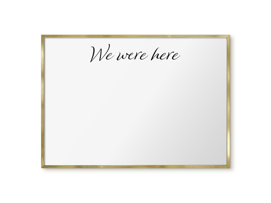 Quadro magnético de parede "We Were Here For The Bedroom" Espelharte (100x70 cm)