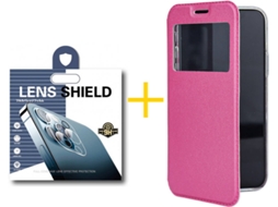 Capa + 1 Película de Câmara para iPhone 11 SKYHE Rosa