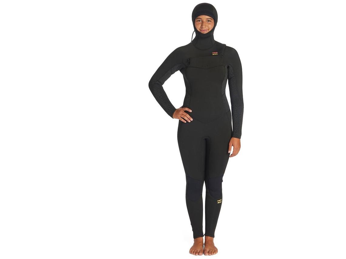 Terno de Neoprene Manga Longa com Zíper Frontal 54 Synergy C 4 Mm Preto 6Billabong