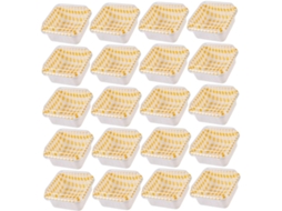 Caixas Para Tiramisu, De Papelão Com Tampa, Estampa Xadrez Japonesa, Laranja, Pacote Com 50-unidades, Recipientes
