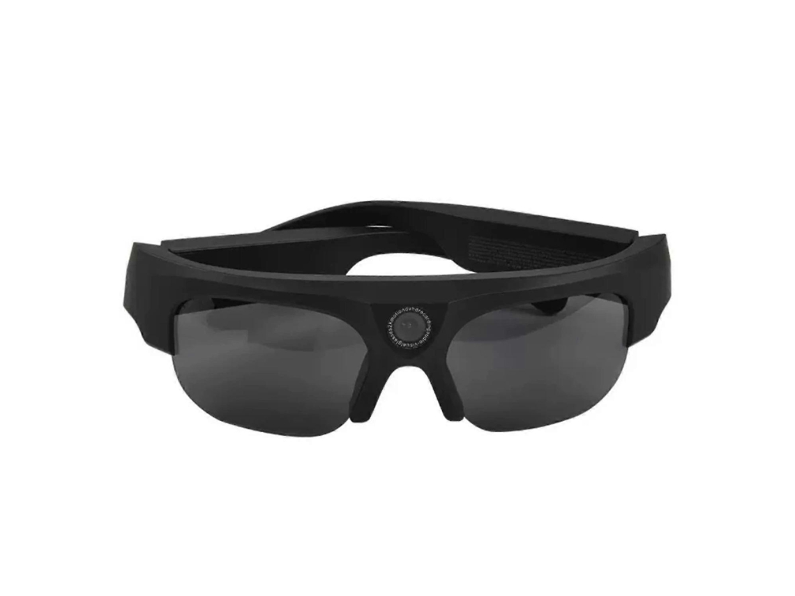 Óculos esportivos inteligentes com câmera de vídeo multifuncional, gravador de fotos e Bluetooth.