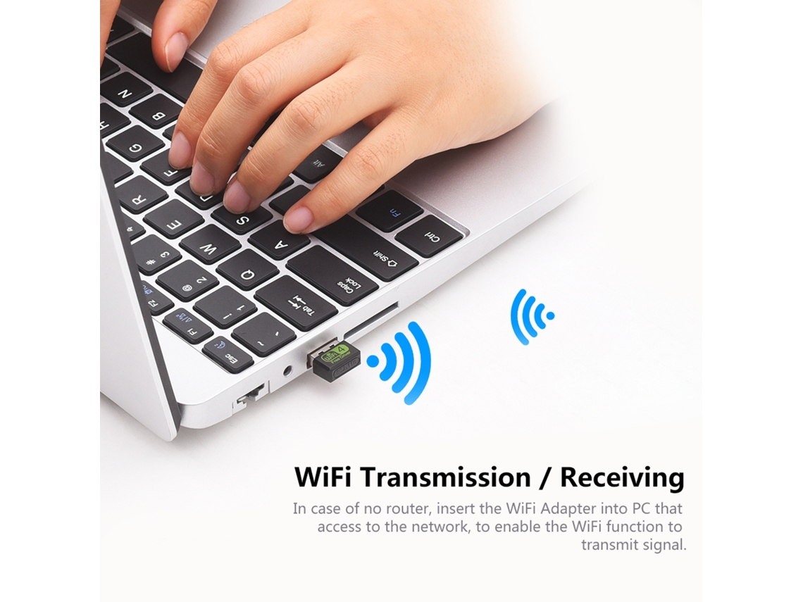 2026zentro-placa De Rede Sem Fio Usb 150m Adaptador Wifi Para Desktop E Laptop Receptor Sem Fio 300 Metros