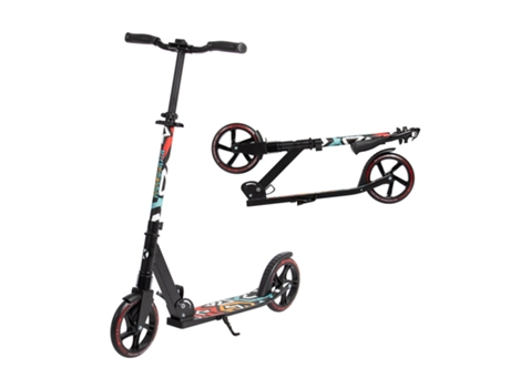 Leogreen Scooters Dobráveis, Dobráveis ??e Ajustáveis ??em Altura, Até 100 Kg, Rodas Pu De 205 Mm, Scooter De Alumínio Estável Com Suporte