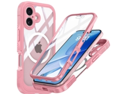lcs Capa Magnética Para Iphone 17 Em Pc Tpu Com Protetor De Tela De Vidro Temperado