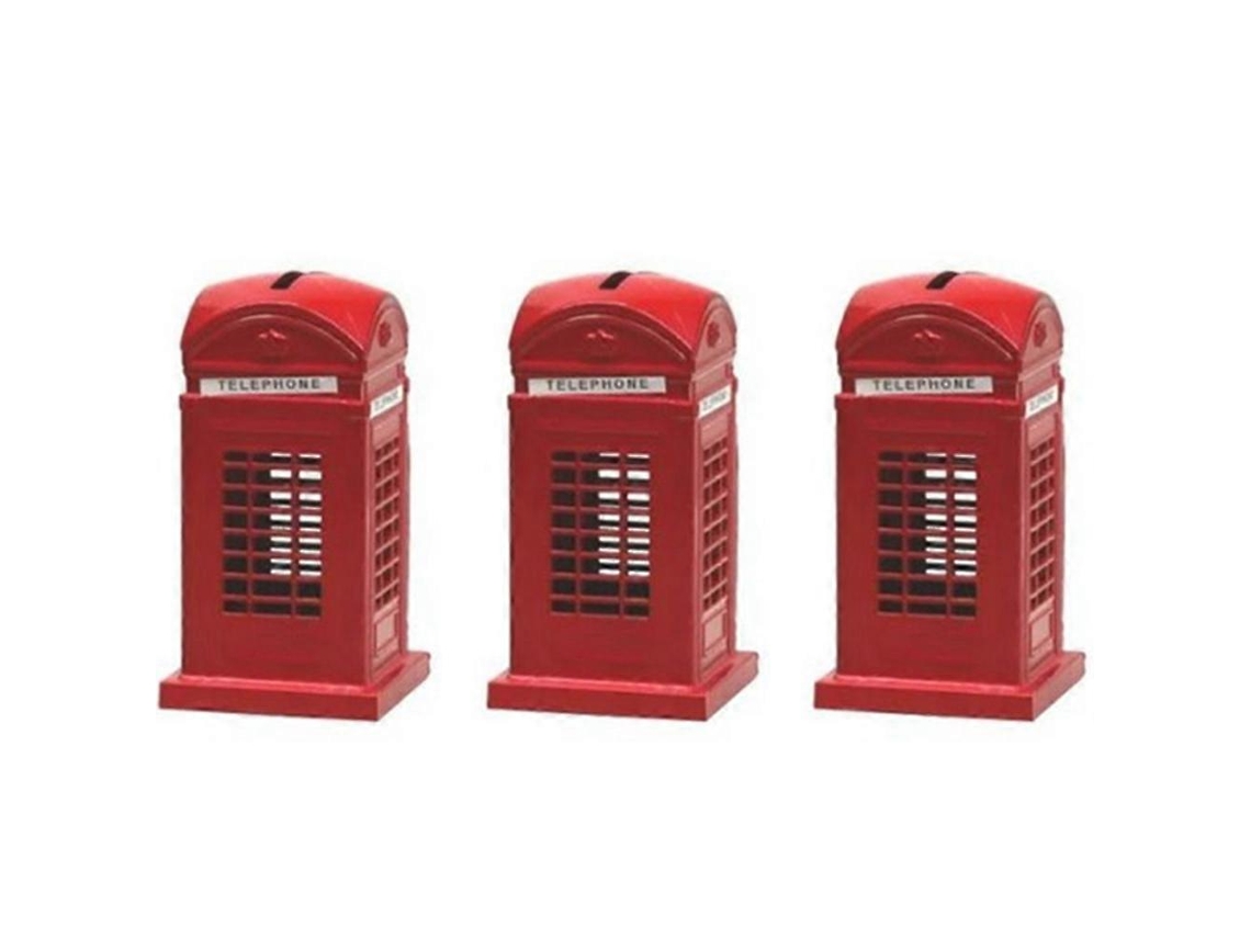 Cofrinho Em Formato De Cabine Telefônica, Lembrancinha, Ótimo Presente Para Crianças, Decoração Para Casa, 13 Cm Aquaforge