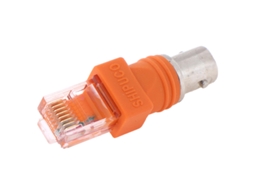 1 Adaptador Bnc Fêmea Para Rj45 Macho Montagem Em Painel De Chassis Coaxial Alta Qualidade-aquaforge