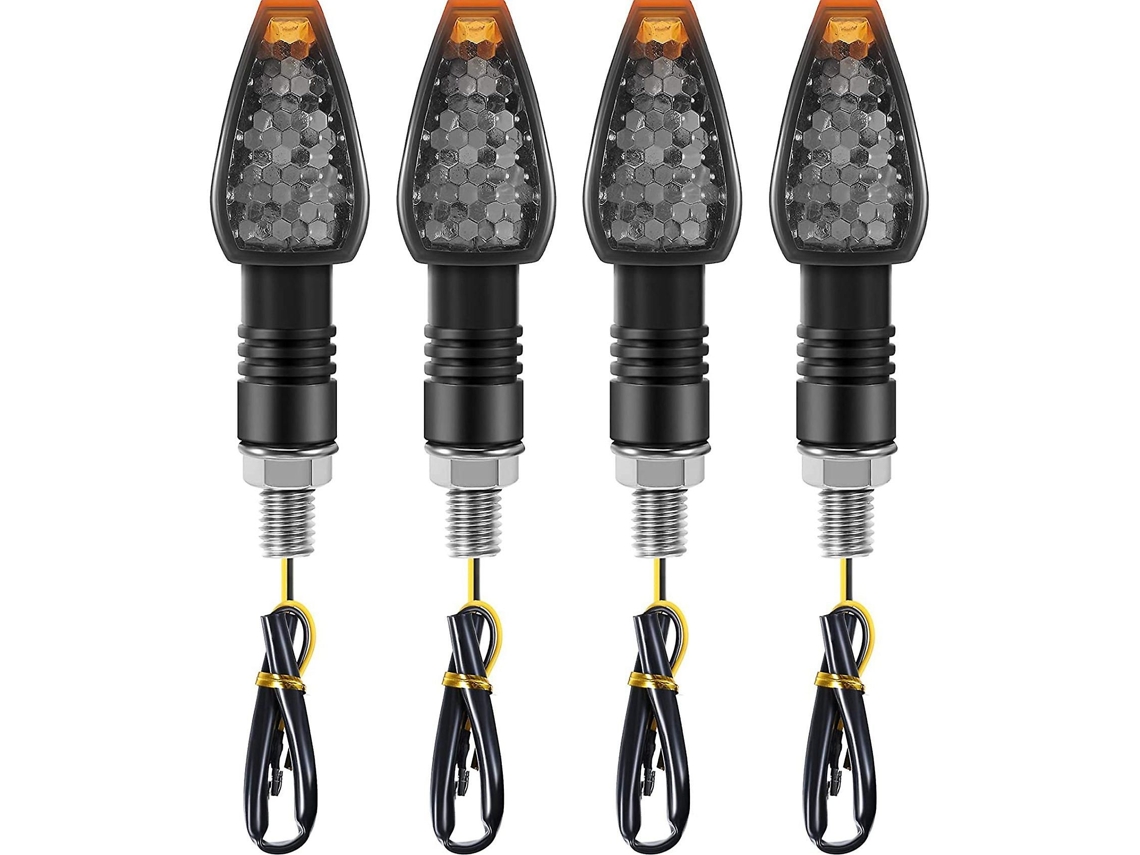 4 Setas De Motocicleta Com Led, 12v, Pisca-pisca
