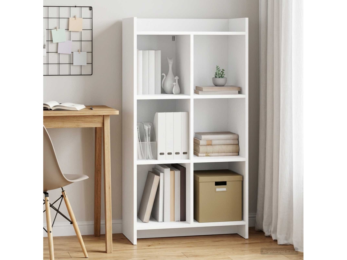 Vidaxl Estante Branco 59 X 30 X 111 Cm Derivados De Madeira