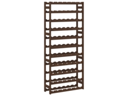Garrafeira VIDAXL Marrom Madeira (72x25x166 cm)