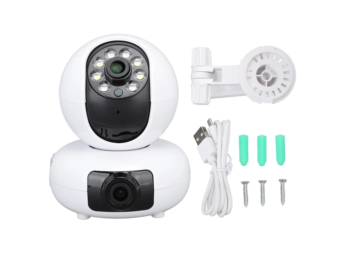 4mp Dual Lens Indoor Security Camera Wifi Indoor Wireless Home Security Camera With Auto Tracking Hd Night Vision For Elderly Children Pet Yt89