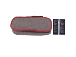 Bolsa isolada para insulina portátil com 2 saquinhos de gelo mala de viagem diabética S/MARCA