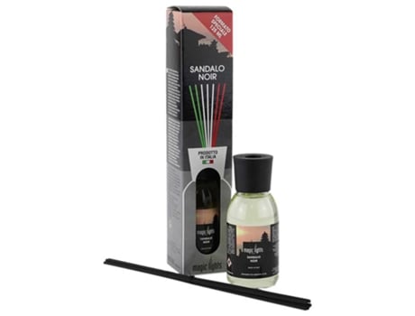 DIFUSOR AROMA MIKADO SÂNDALO PRETO 125ML..