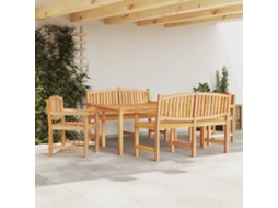5 Pcs Jogo De Jantar P/ Jardim Madeira De Teca Maciça Dkd Home Decor