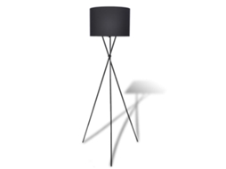 Floor Lamp, Floor Lamps Vidaxl Preto Tecido (n/a)