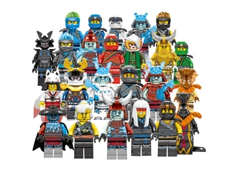 Figura de Ação HZVNI Ninjago Mini Kai Jay Sensei Wu - 24 Peças (Idade Mínima Recomendada: 6 anos)