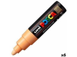 Marcadores POSCA Pc-7M Light Laranja 6 Unidades