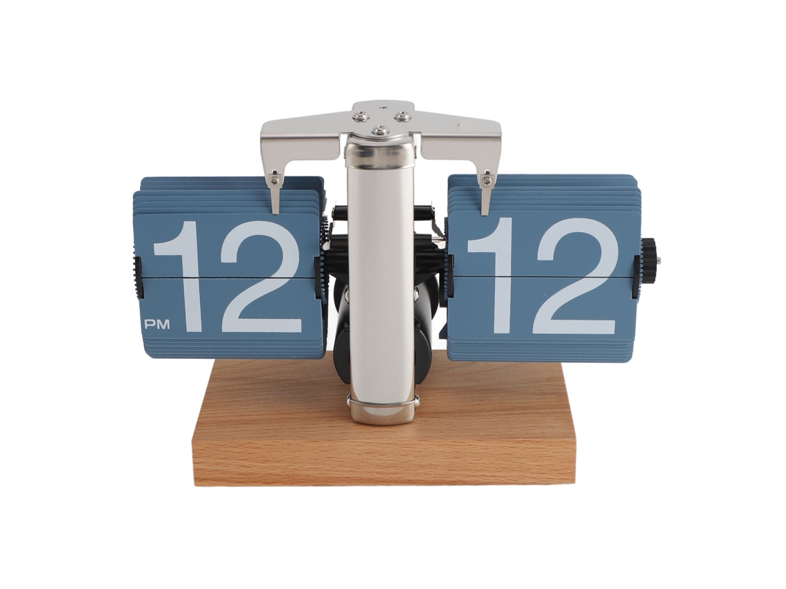 Relógio De Mesa Flip Retro Auto Flip Com Bateria