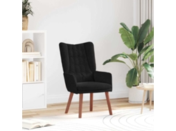 Vidaxl Poltrona Preto 63 X 67 X 94 Cm Veludo
