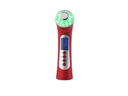 Dispositivo De Beleza Ultrassônico Led Máquina Facial De Alta Frequência Massageador Facial De 6 Modosvermelho Yunzii