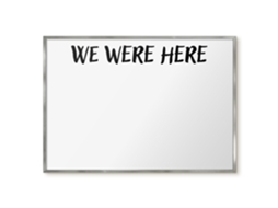 Quadro magnético de parede "We Were Here For The Bedroom" Espelharte (100x70 cm)