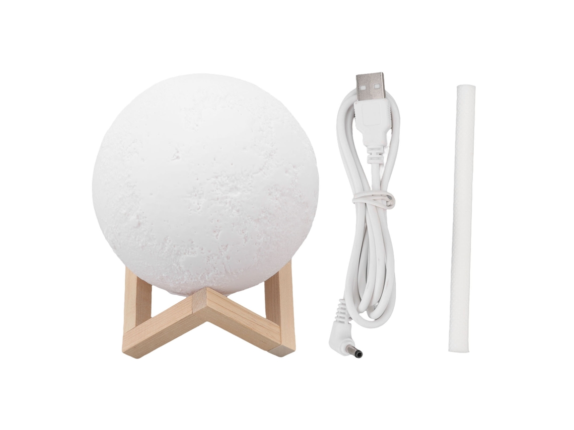 Difusor Óleos Essenciais 1600ml Madeira Luz Noturna Usb Silencioso | S/MARCA