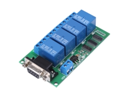 Laxiscreed Placa De Relé 12v Com 4 Canais E Porta Serial Rs232 Para Controle Remoto