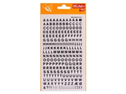 Transferência De Letras Do Alfabeto Preto 6mm Apli Agipa
