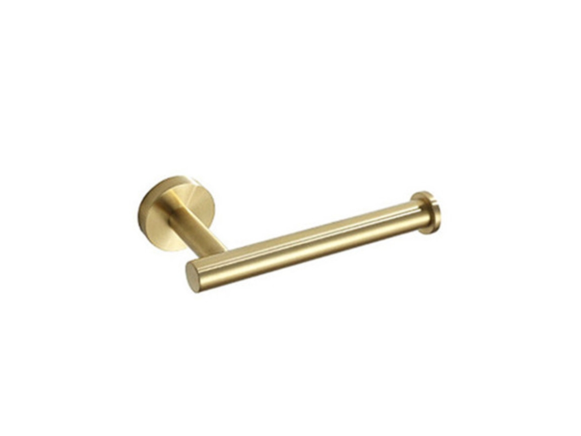 Suporte de Papel Higiênico AQUAFORGE em Aço Inoxidável 304 Dourado Escovado