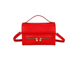 Bolsa De Ombro Feminina Com Bolso Frontal Duplo Com Zíper