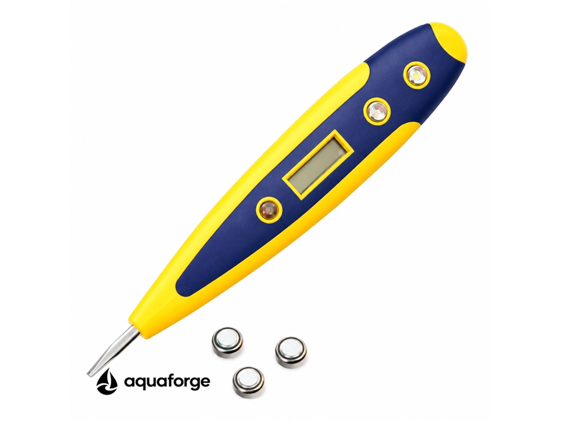 Testador Elétrico Multifuncional Aquaforge Com Ecrã Lcd E Teste De Continuidade Para Eletricistas E Instalações Elétricas