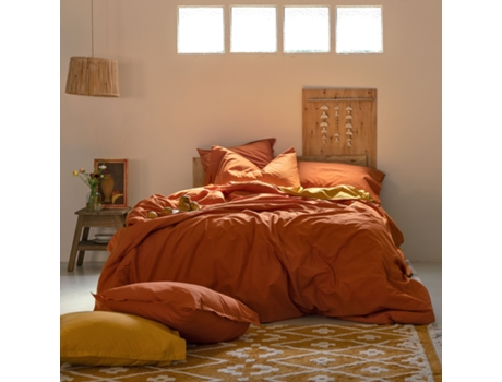 Capa de Edredão HAPPYFRIDAY Basic (240 x 220 cm - Algodão - Terracota)