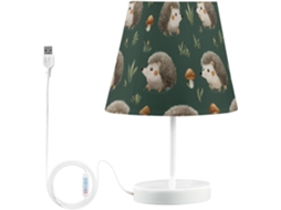 Abajur De Cabeceira Kcldeci Em Formato Cogumelo E Ouriço, Ideal Para Quarto, Sala, Mesa Lateral Ou Hall De