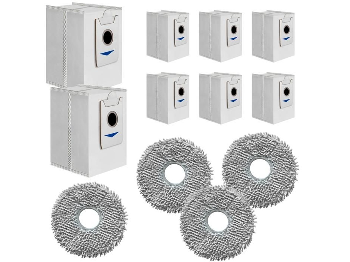 Pacote de Acessórios para Ecovacs Deebot X2 Omni Pro, Saco para Aspirador Pano de Microfibra BRILVIBERA
