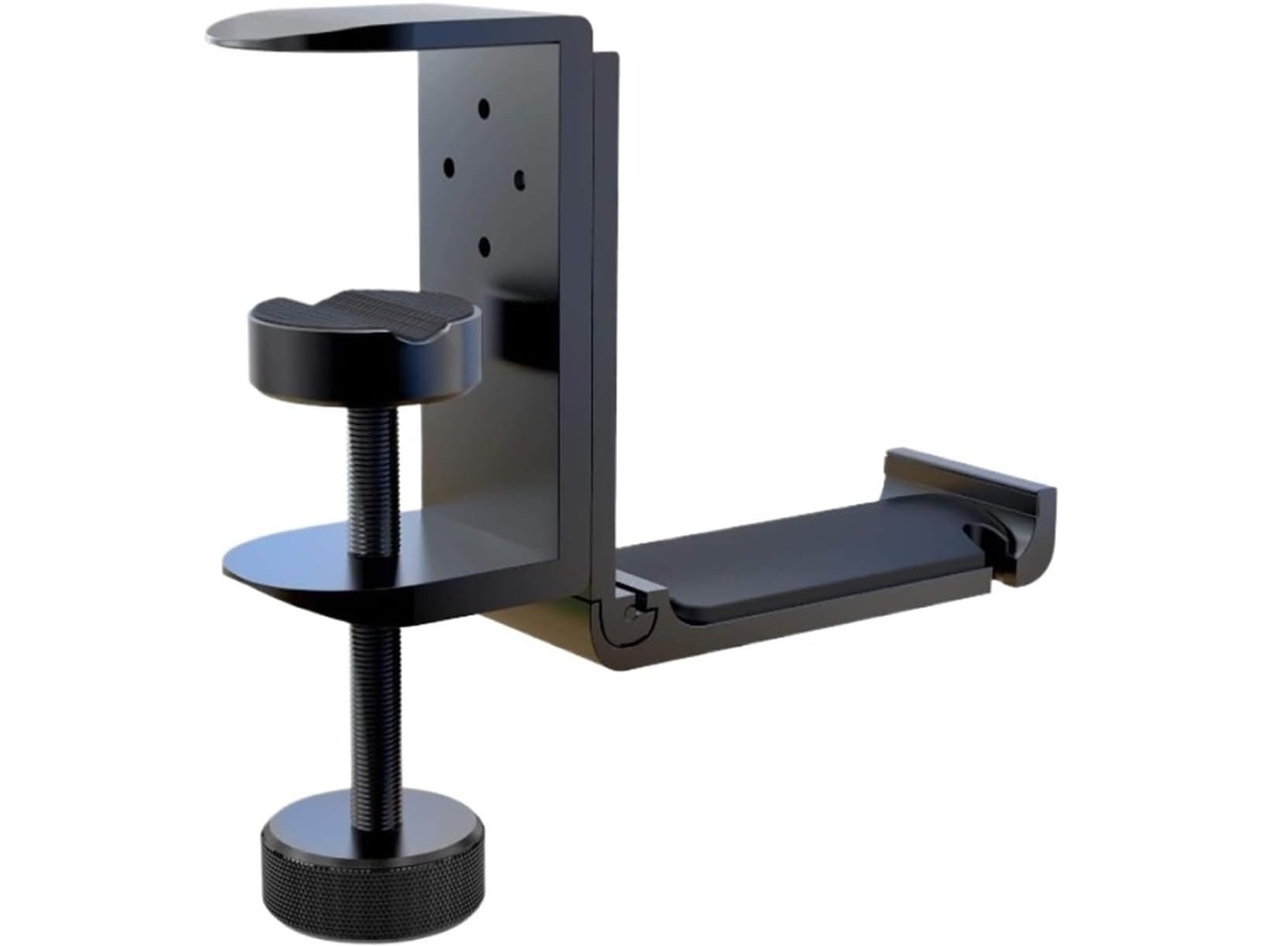 Lurelia Suporte De Secretária Para Headset, Comandos E Acessórios, Para Comandos, Liga De Alumínio, Preto, Acabamento Funcional