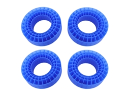 Mali 4pcs Inserto de Espuma de Pneu Rc de Silicone 3 Camadas 1.9 Polegadas para Carro Rc 1/10 Resistente À Água e Temperatura Azul