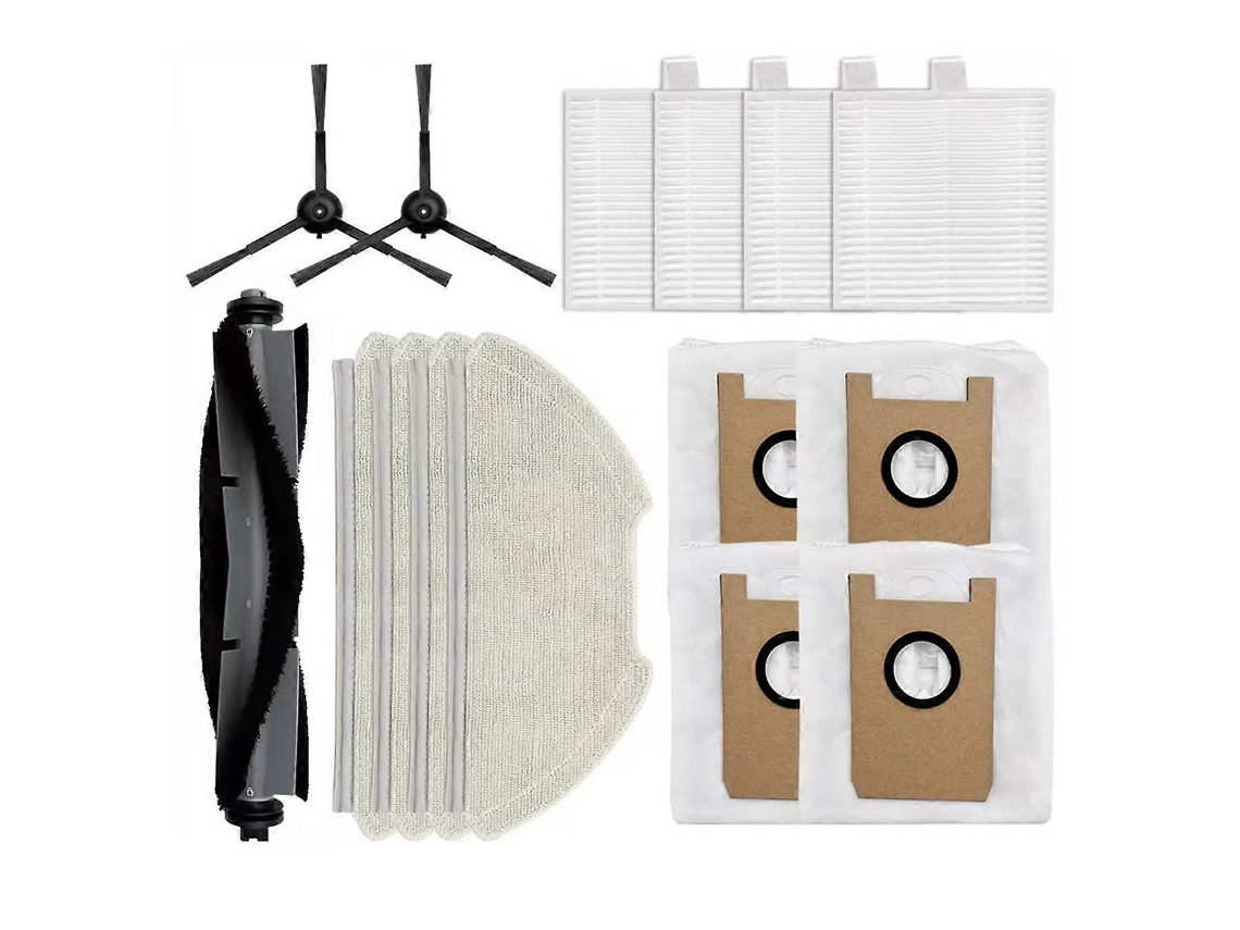Escova Rotativa, Escova Lateral, Filtro, Pano De Esfregão, Saco De Pó, Acessórios Para Aspirador De Pó Robô T20 Brilvibera